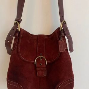 COACH red shoulder bag